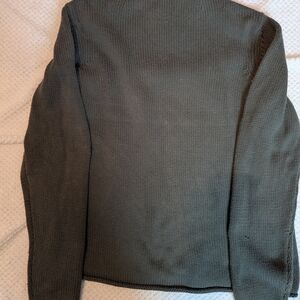 J. Crew Men's Olive Green Crewneck Sweater